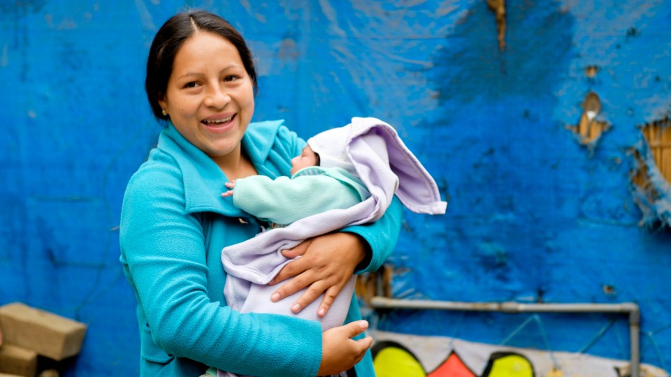 Peruvian mother and baby