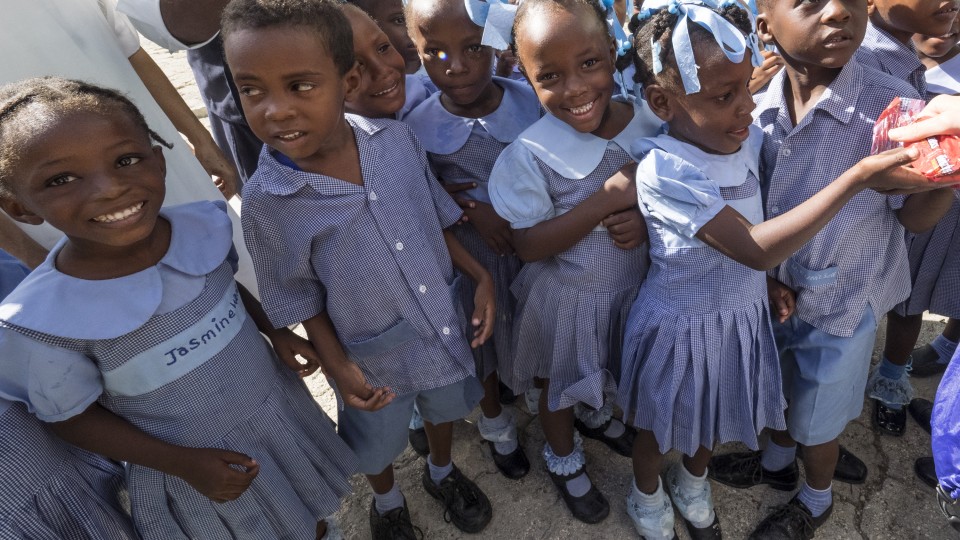 young school children in Cite Soleil Haiti