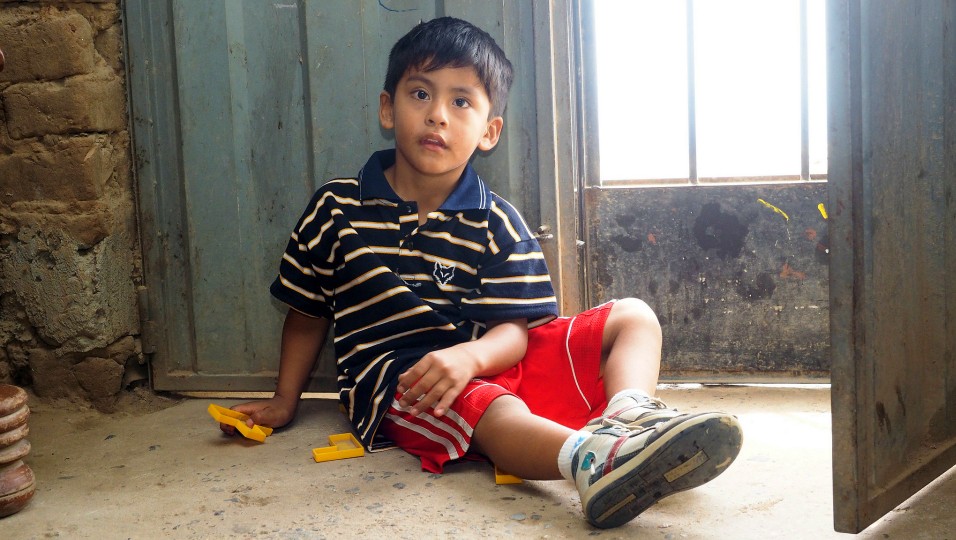 Juan has cerebral palsy. After two years of committed therapy, he is now walking and talking.