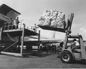 truck loaded with medicines