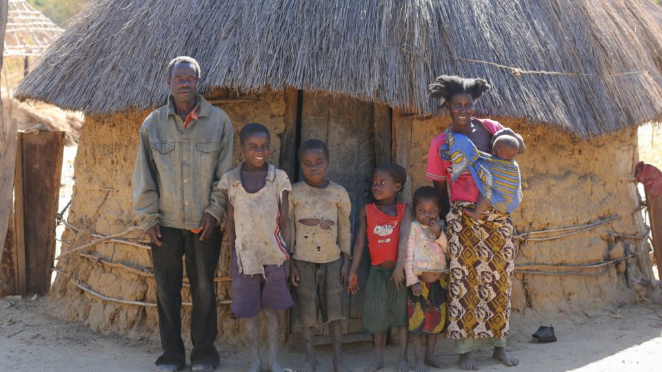 family in zambia world day of the poor