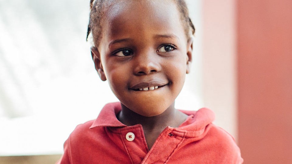 child in Haiti