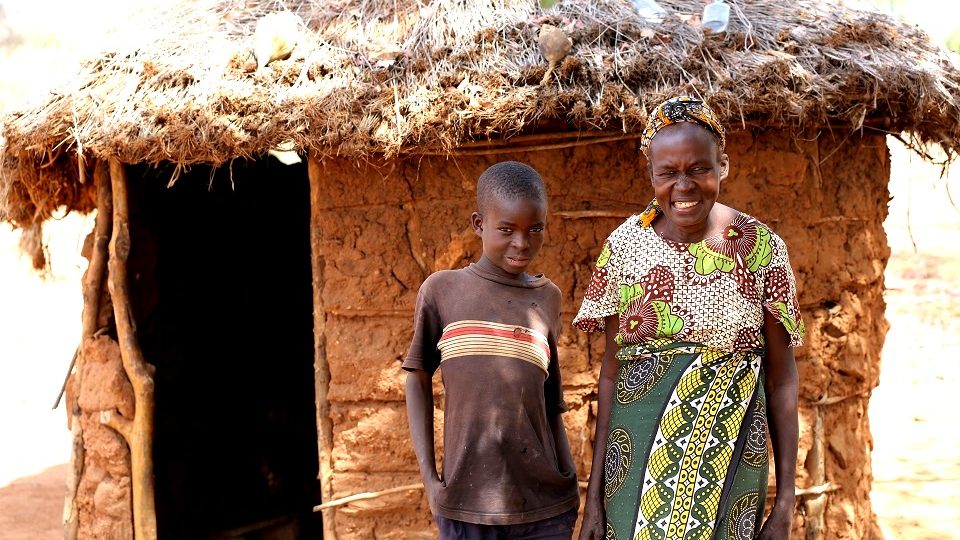 Ruth and her son, Rural Kenya