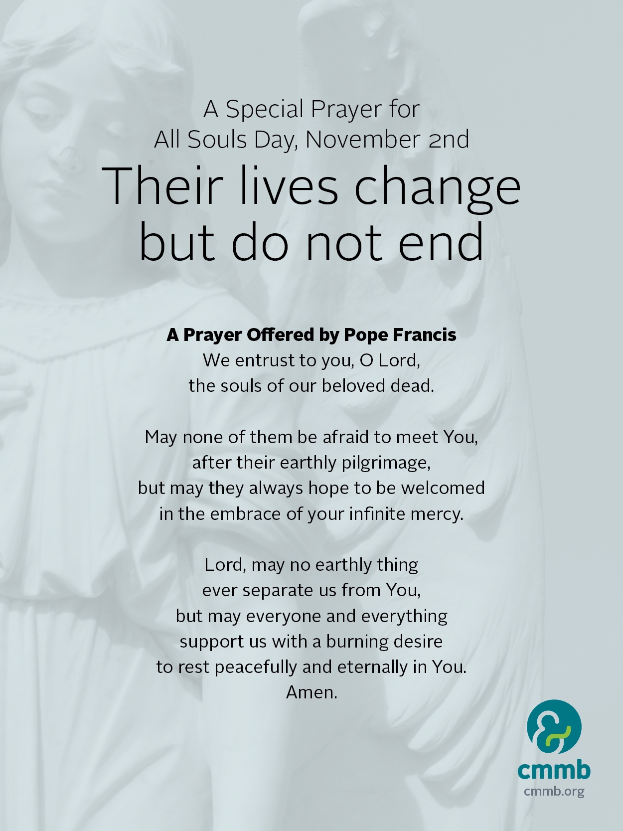 November 2nd is All Souls Day Get Your Free Prayer Card CMMB Blog