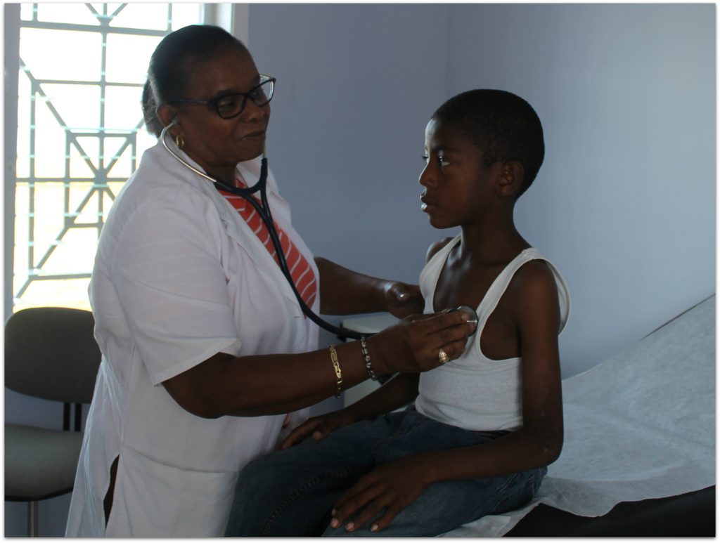 "This morning I gave consultation to the first patient at the hospital - a young boy named Widmaille Charles. He was anemic and had parasites. His grandmother accompanied him but struggled to understand what was needed, so he was the one getting all the info. So proud to be part of CMMB" - Dr. Dianne talks about the first patient she examined at the soon to be fully functional hospital.