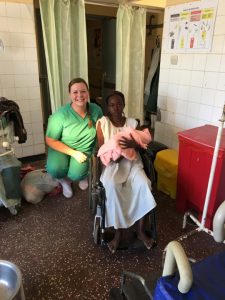 Nurse Laura Kyriss volunteer kenya newborn baby and mom