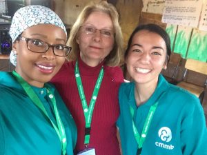 American volunteers serving in Kenya capture a selfie at the World AIDS day event in Kenya