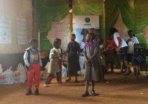 Skit performed by children during world aids day event in kenya