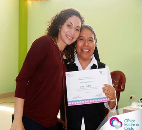 Hermana Sandra, the director of the Clinic and one of the masterminds that worked night and day for months to make the mission possible, handing out certificates to each one of us. She is amazing. Never passed a day where she did not flash her million dollar smile.