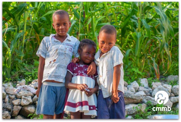 2 brothers and their younger sister in Cotes-de-Fer, Haiti