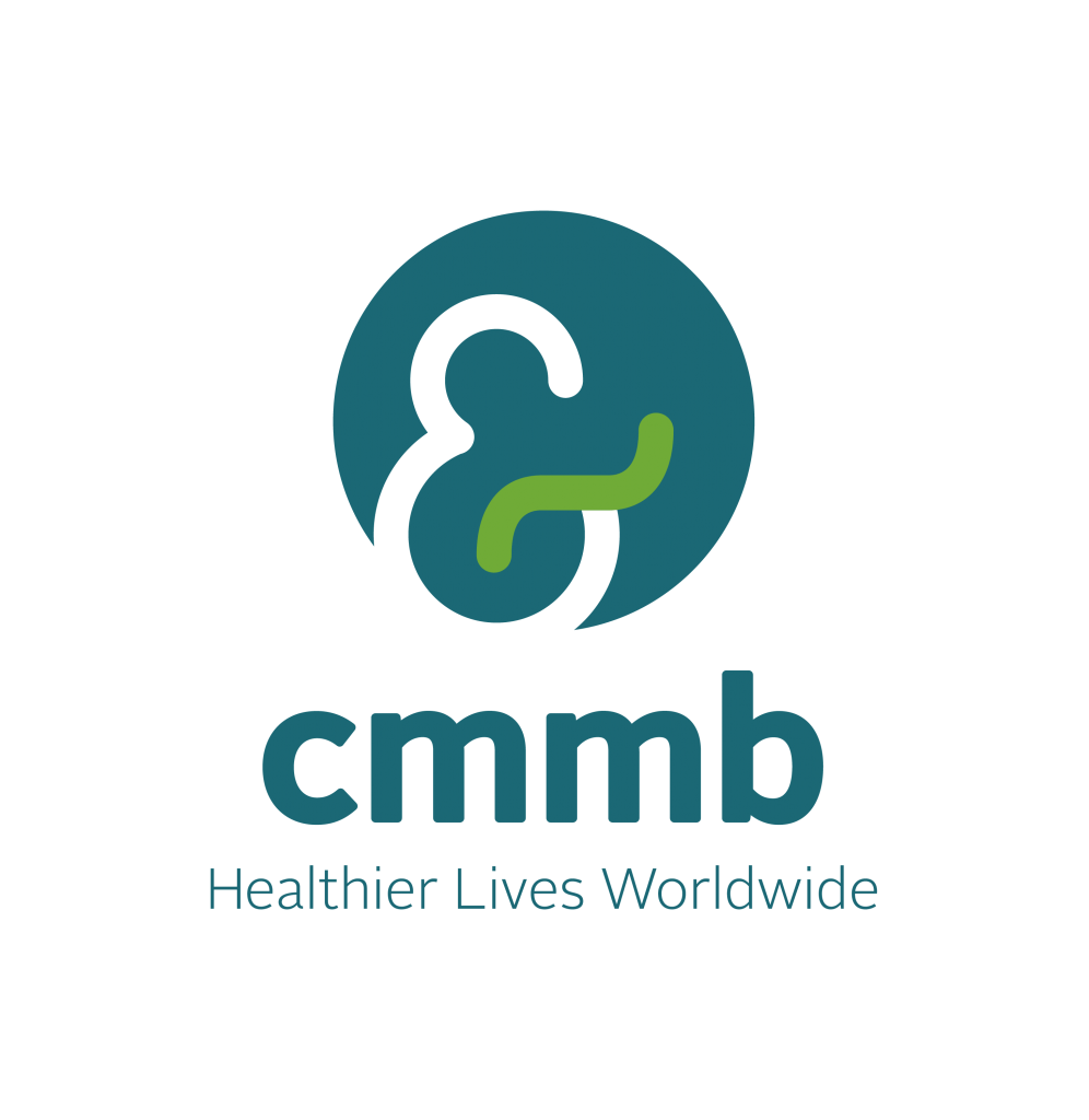 Logo for CMMB - Healthier Lives Worldwide, a long-time Catholic charity