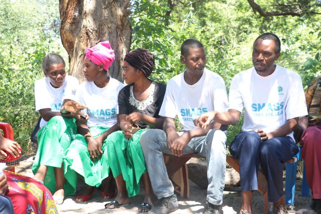 Innocent with other SMAGs talks about why he became a community health worker
