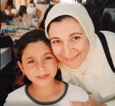 Sama as a young child with her mother. IamCMMB. Mother's day.