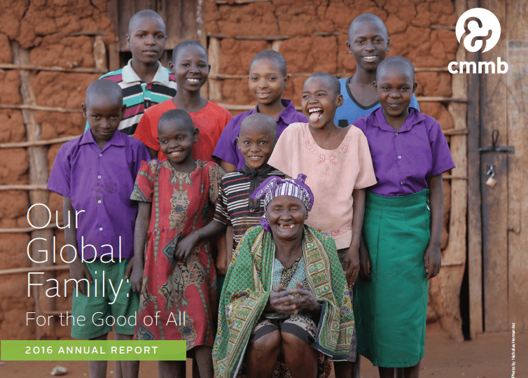 Annual report Our Global Family 2016. poster