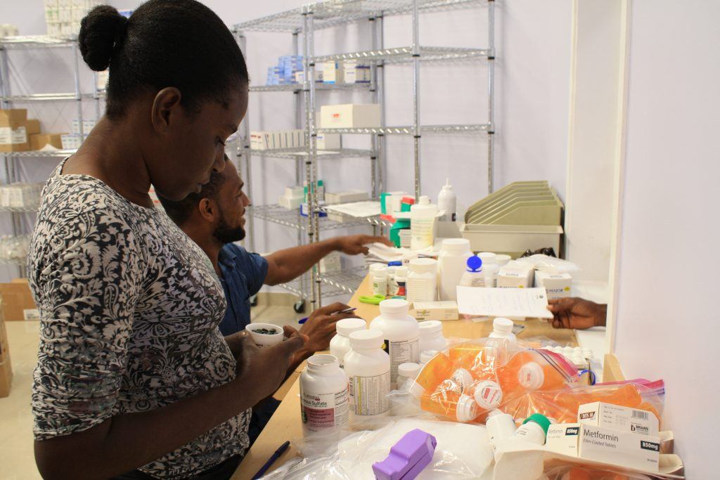 Pharmacy at the hospital in cotes de fer cmmb