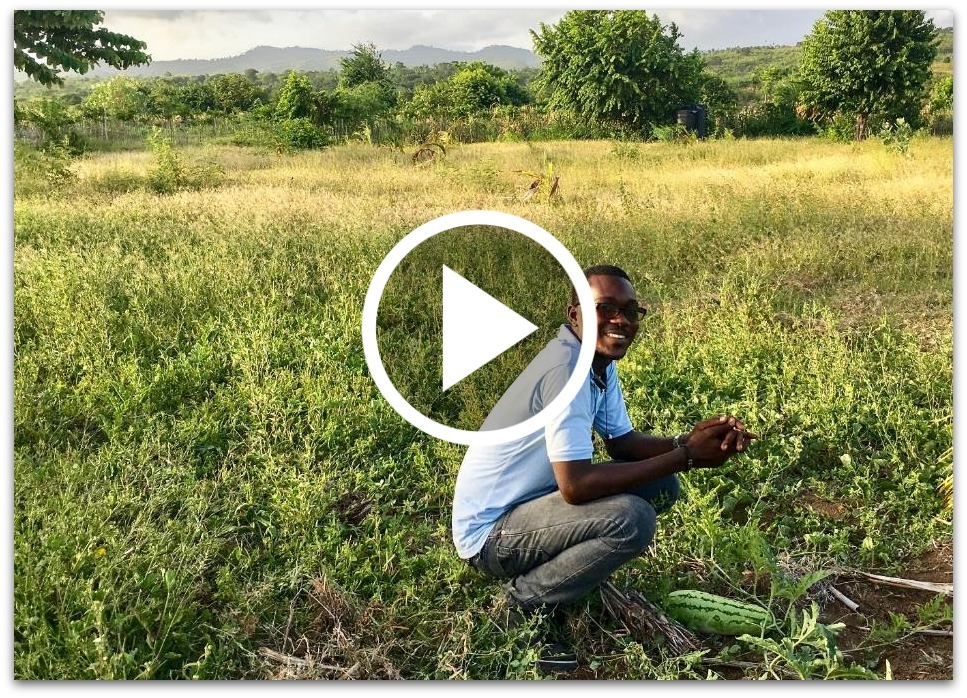 Lunis agronomist haiti video of him explaining the nutrition program