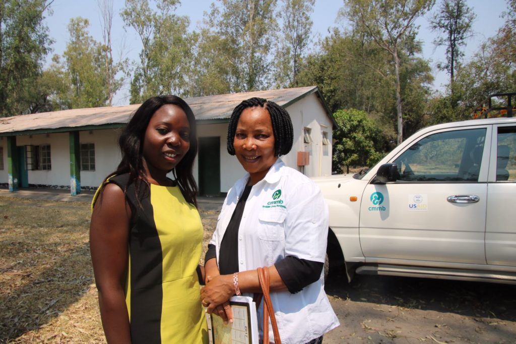Social worker, Stella and CMMB project manager Elizabeth.