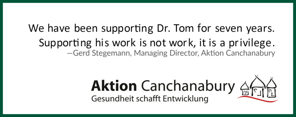 Aktion Canchanabury logo for the Dr. Tom Catena Partnership report piece