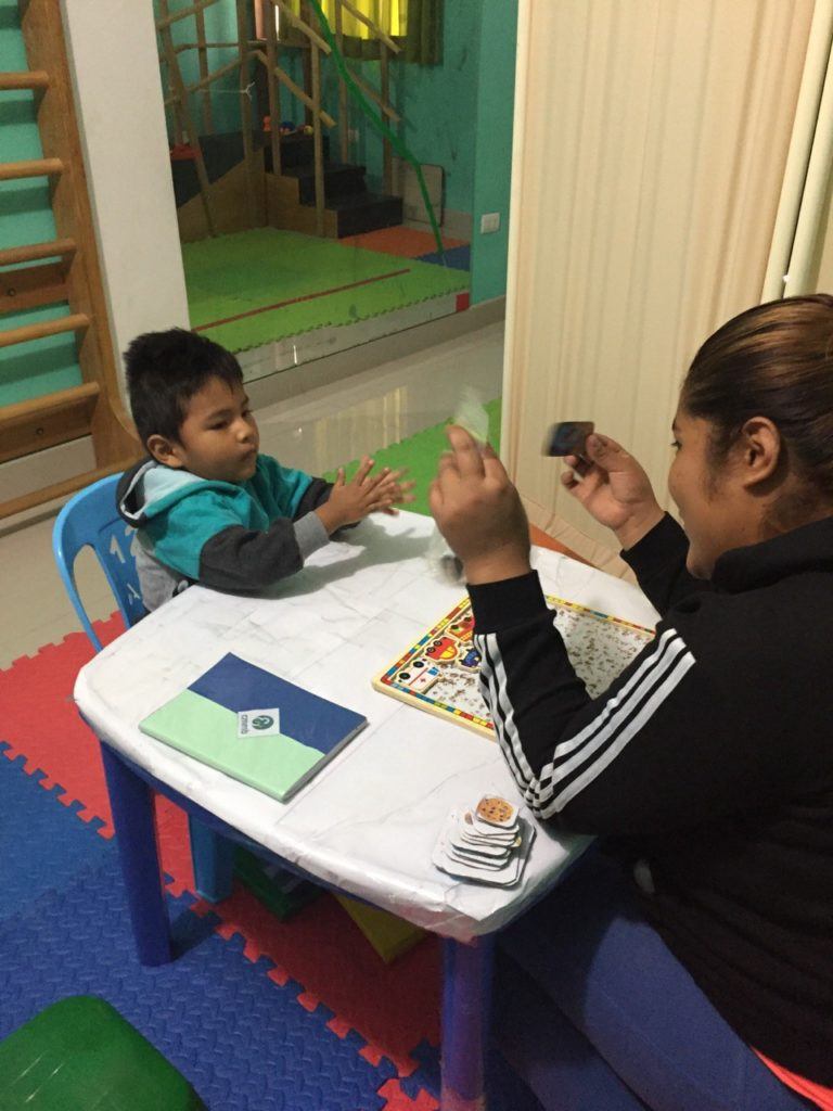 Megan Ramirez with her patient, John