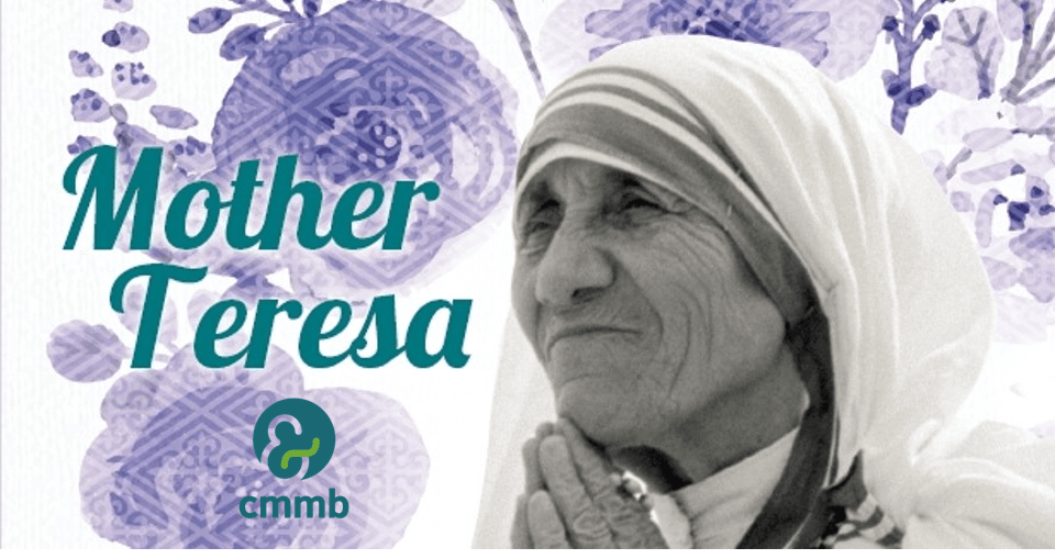Mother Teresa prayer card weekly reflection.