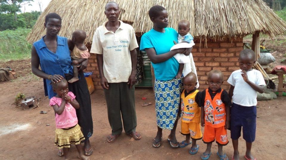 Philomena and her family in South Sudan