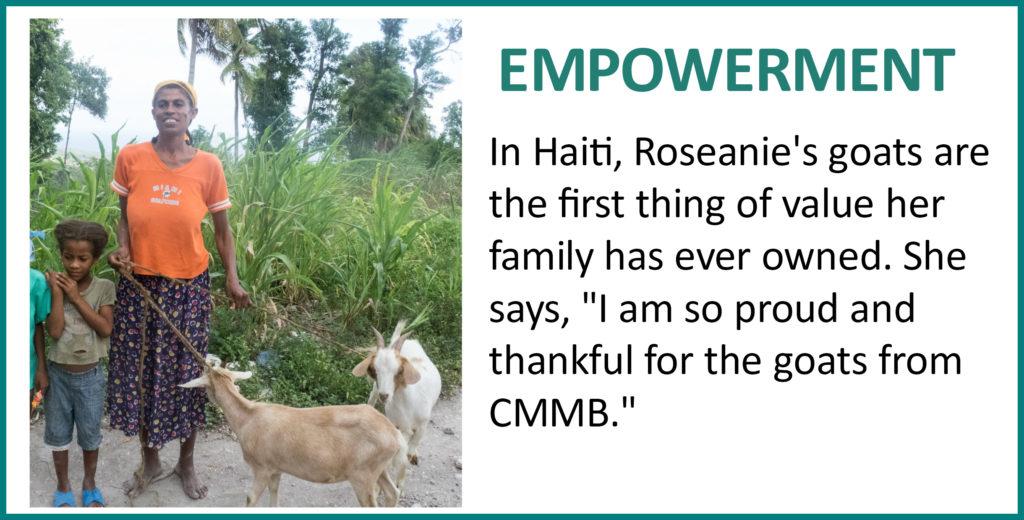 In Haiti, Roseanie's goat is the first thing of value her family has ever owned