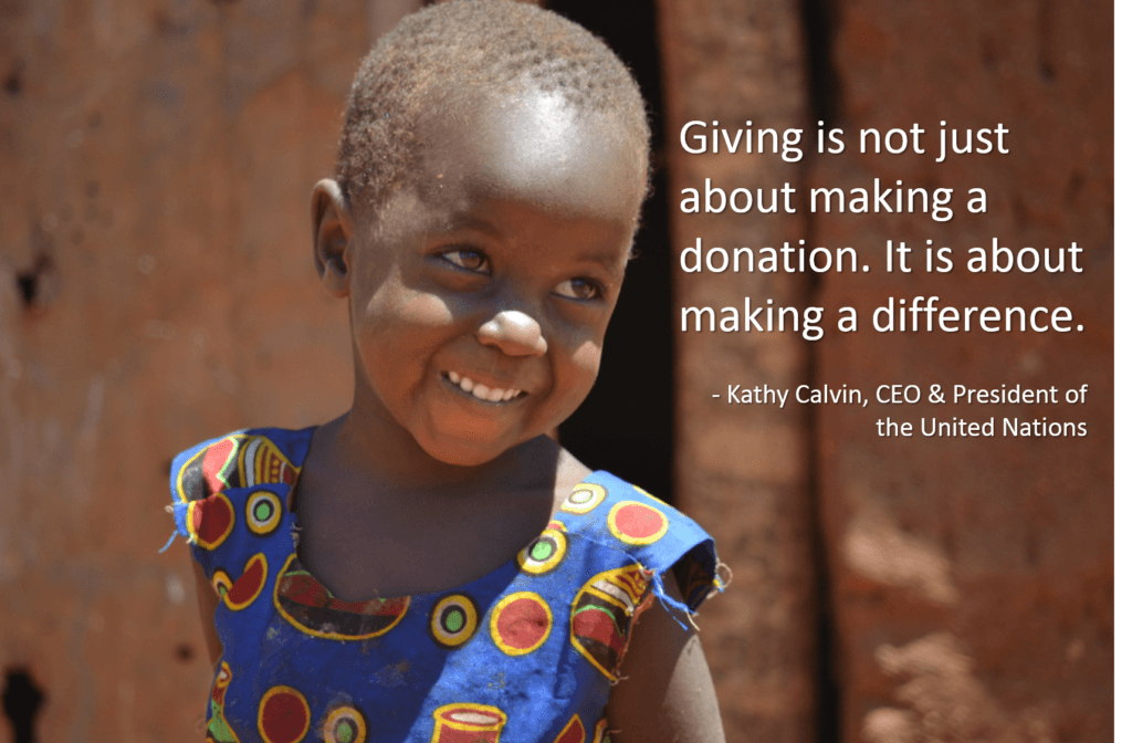 Giving is not just making a donation Giving Tuesday quote