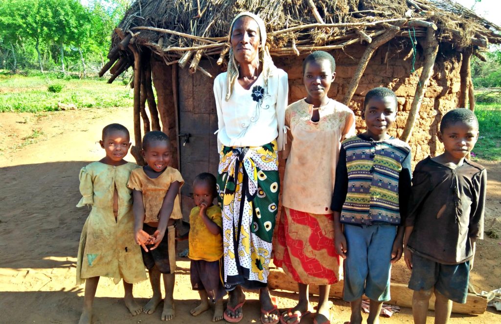 Grandma Daina with grandchildren in Kenya will be part of the Angel Program
