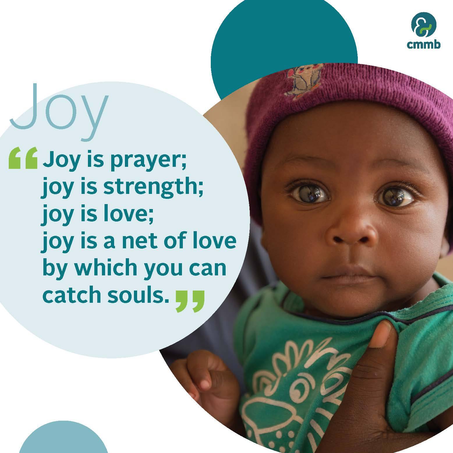 Mother Teresa quote_Joy_Joy is a praye; joy is strength