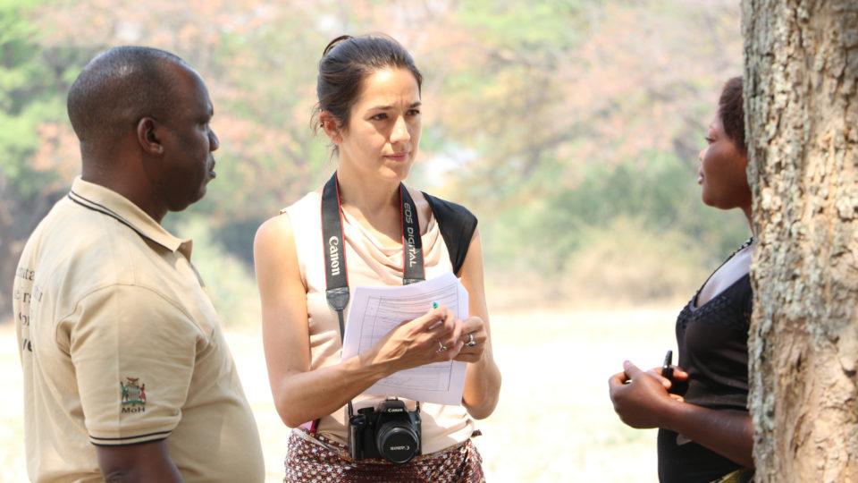 Marcia in the field in Mwandi