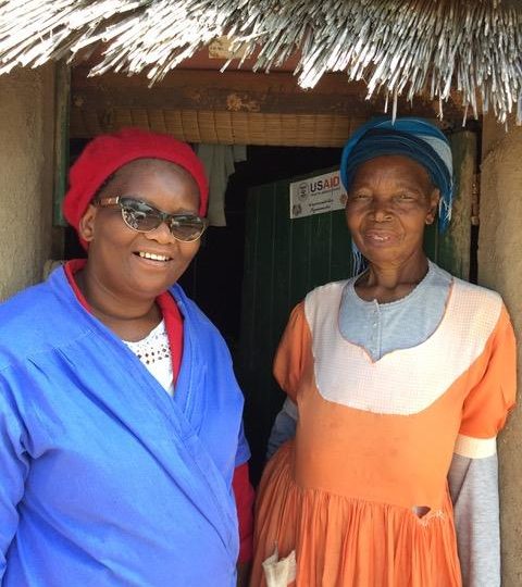 Sarah and one of the key members of our homebased care team in Swaziland.