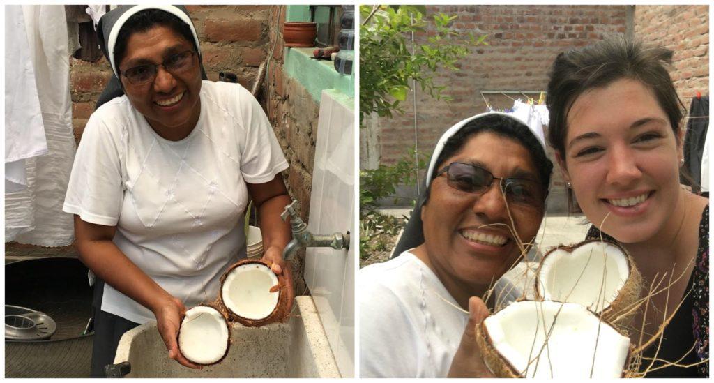 Sister Teresa and Brynn Macaulay were busy making special Peruvian desserts this weekend