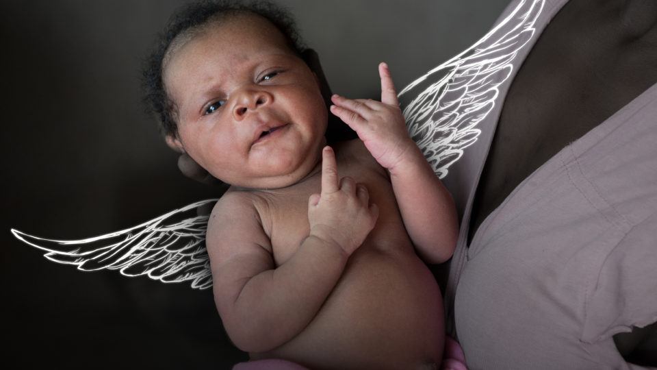 Angels are an important part of our Catholic beliefs- Angels on call. Portrait of baby Paulson in Haiti. Nailine is a young smiling girl. She needs an Angel Investor for school fees. Kavengi, 3 years old.