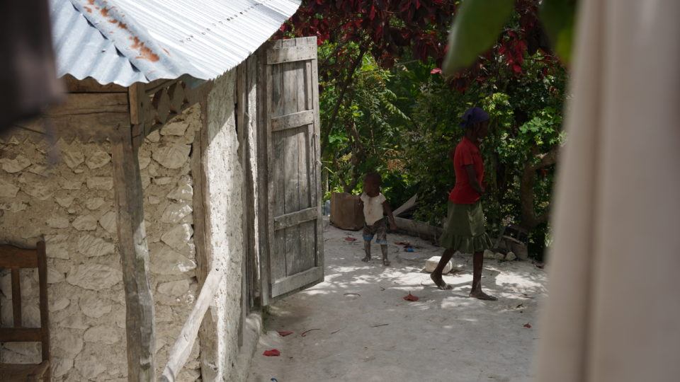 Lalune's home Lalune's home in a remote area of Haiti.