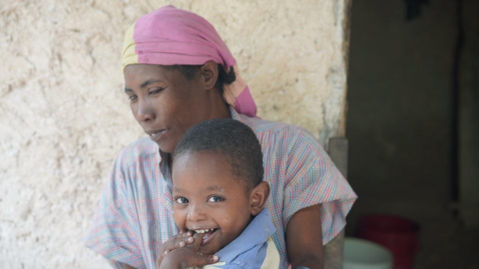 Joseph and his mom Dieuna