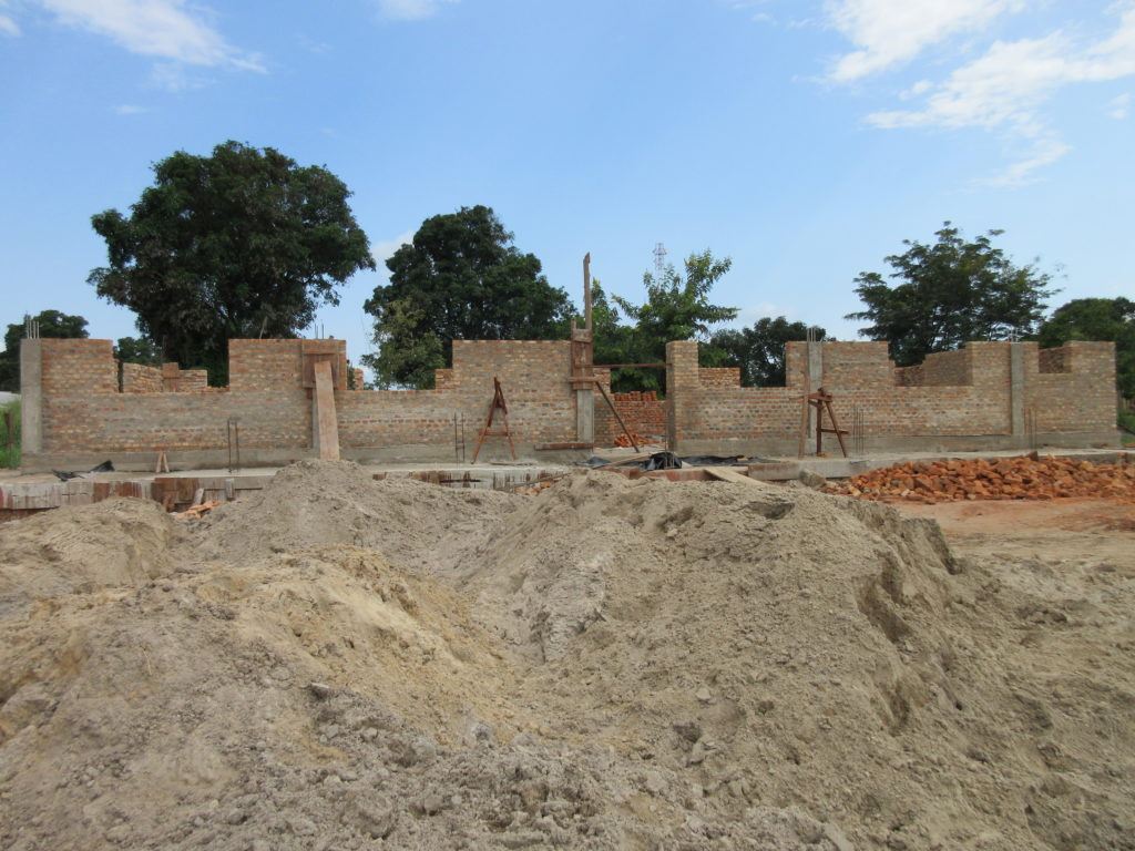 The maternity ward as of July 15, walls are continuing to develop.