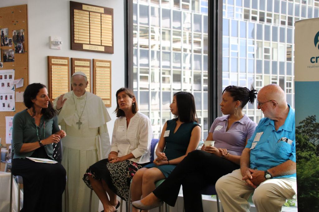 Panel of alumni volunteers at our volunteer orientation in July.