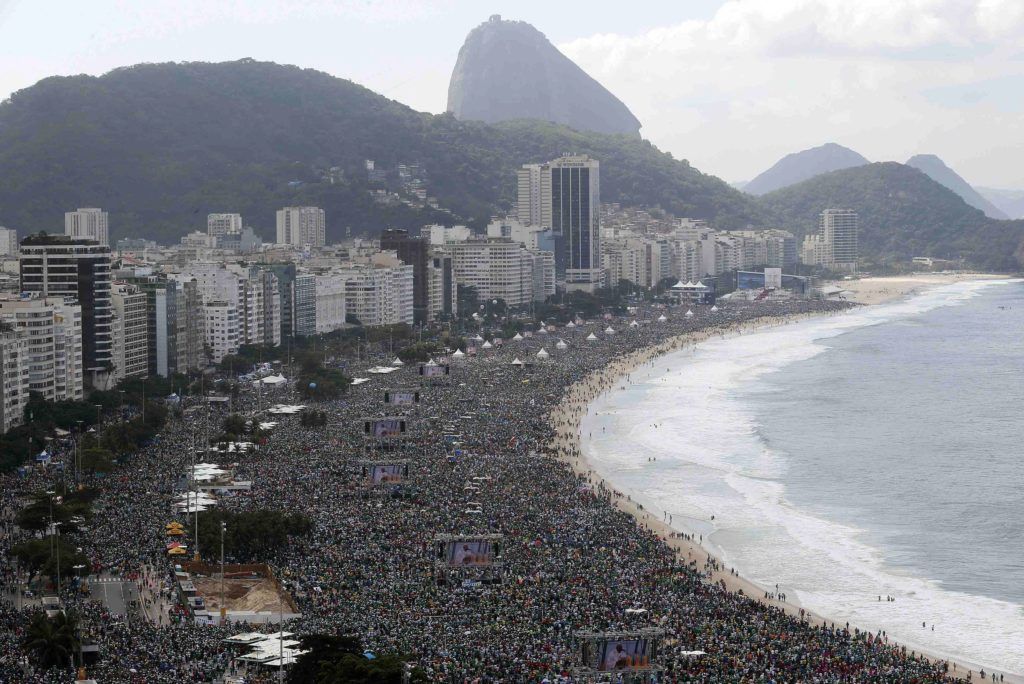 World You Day at Copacabana Beach