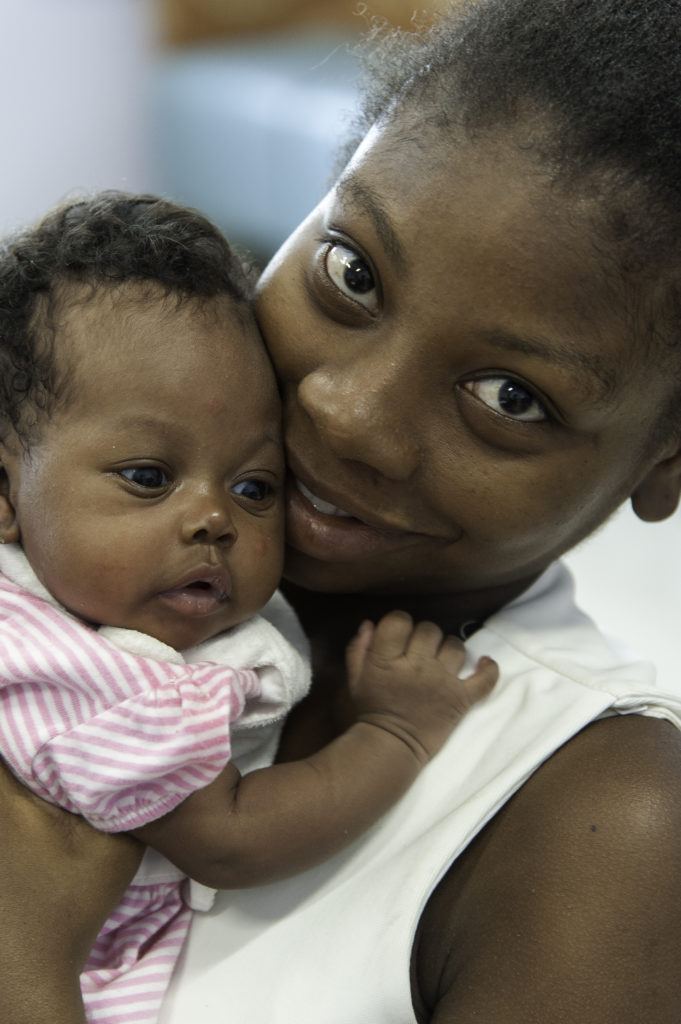 Baby Ann with her mother