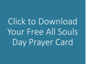 All Souls Day prayer card download button