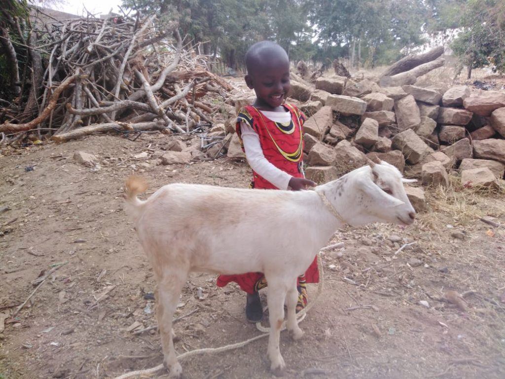 CMMB Angel with her goat