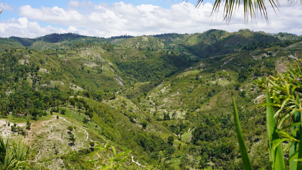 Mountainous region of Haiti