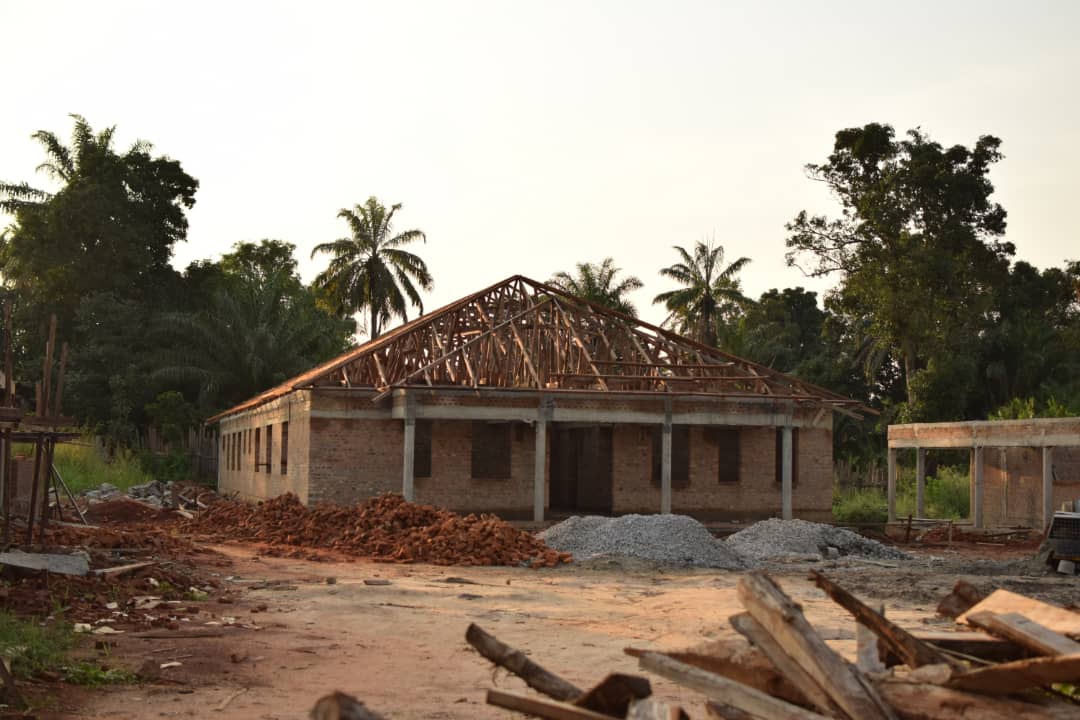 nearing the end of construction at one building in nzara