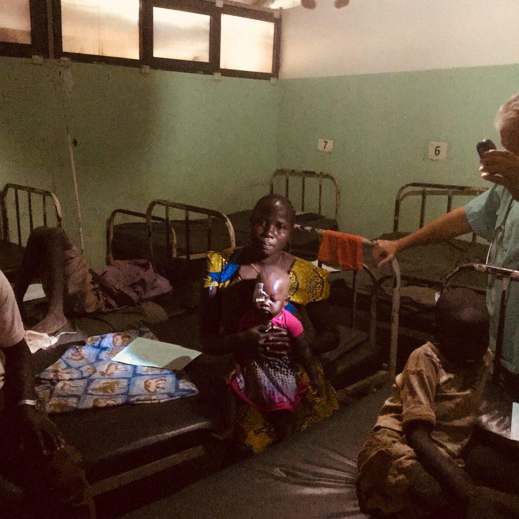 Baby Rose in Sudan at the Mother of Mercy Hospital. She was treated by Dr. Tom and Dr. Harry Owens. 