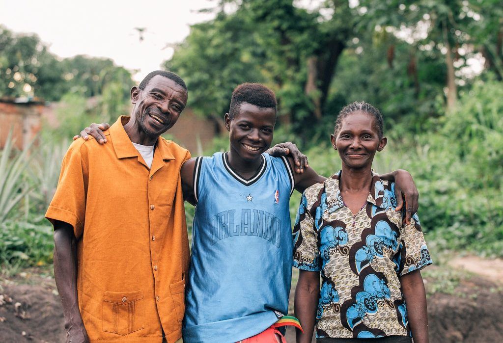 former child soldier with foster parents