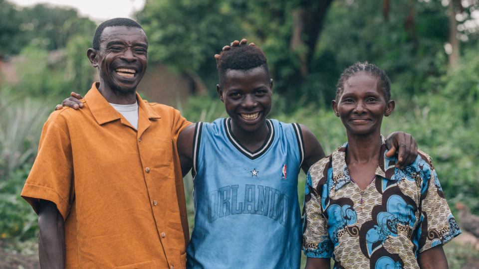 child soldier with foster family