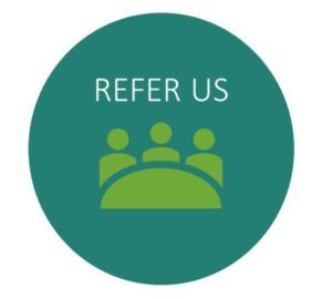circular icon asking former CMMB volunteers to refer us