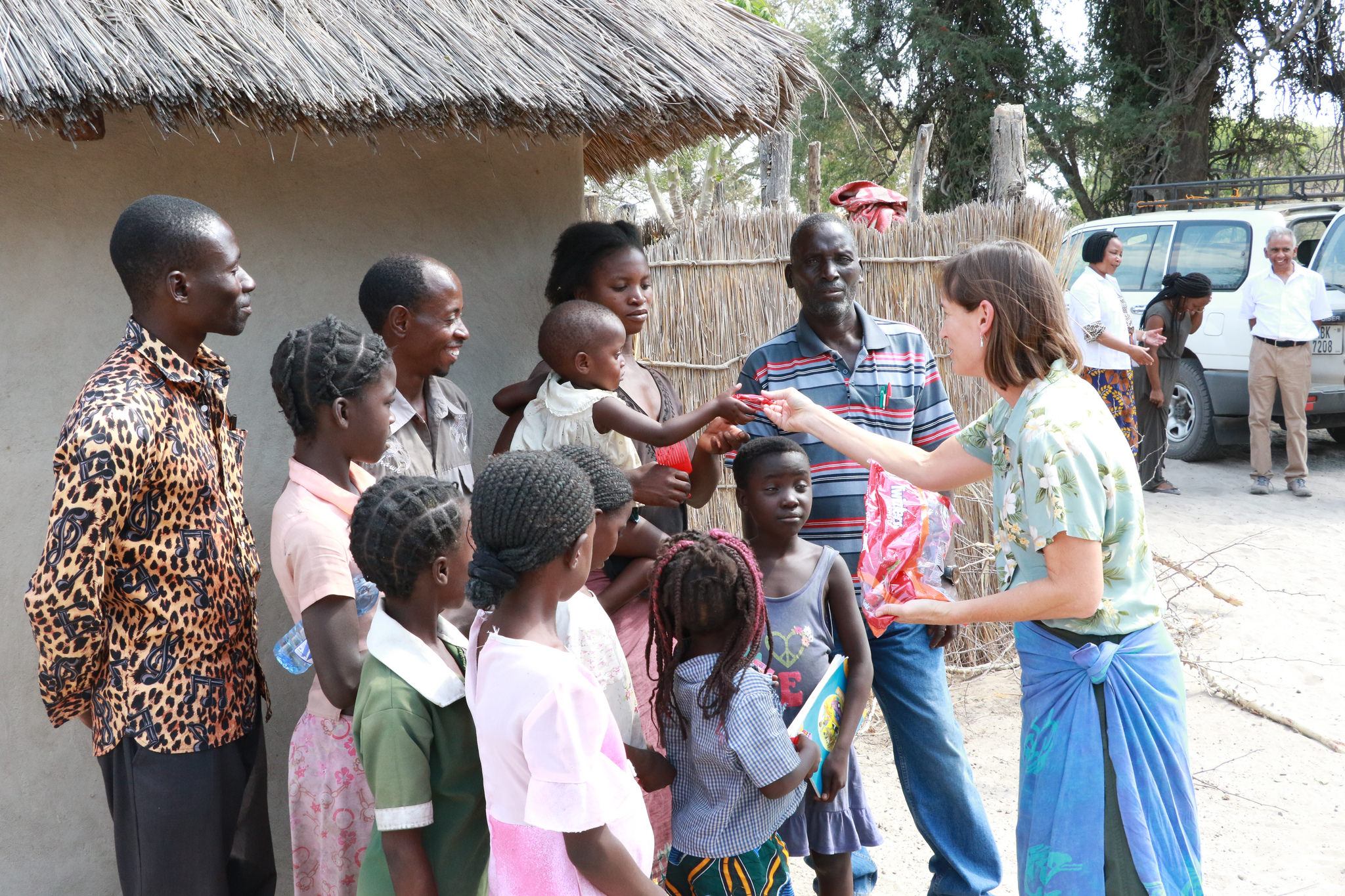 Dr. Helene on Mission trip with a group of community members