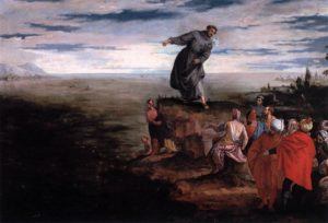 Painting of St. Anthony preaching to the fish