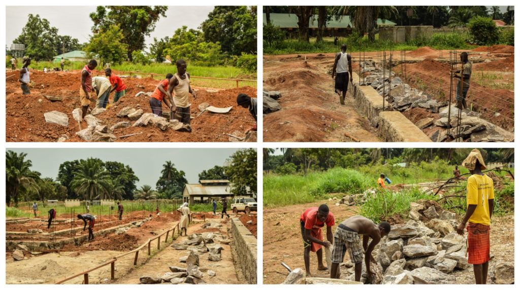 The foundation being set in Nzara, South Sudan